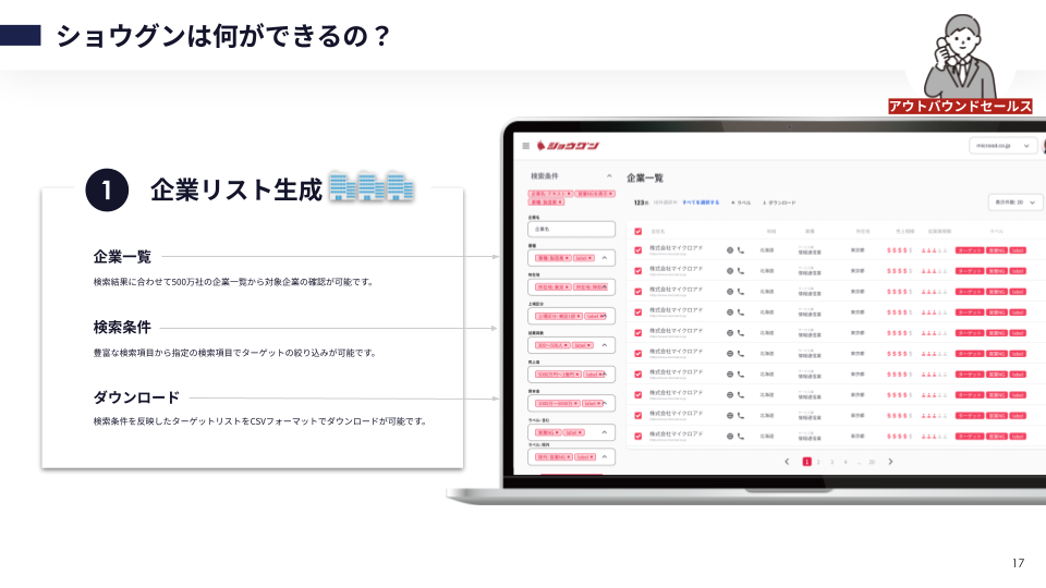 ショウグン_利用画面サンプル2
