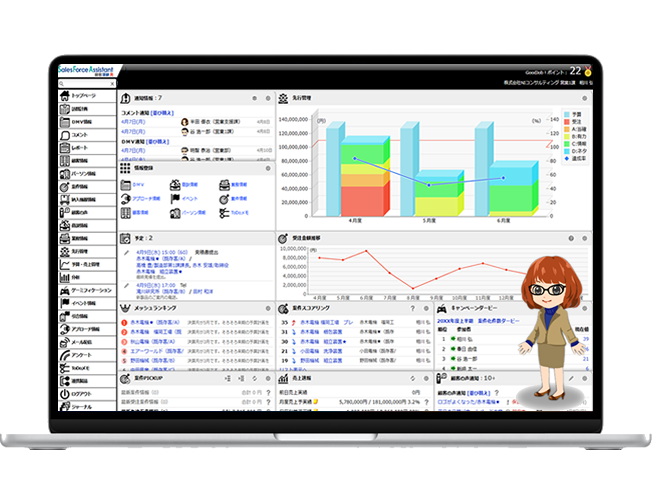 Sales Force Assistant_利用画面サンプル1