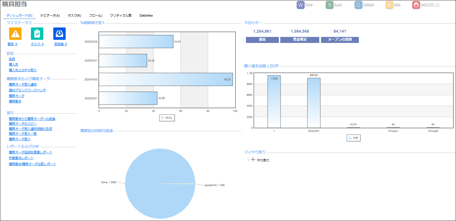 Infor CSI_利用画面サンプル2