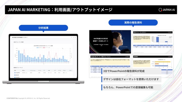 JAPAN AI MARKETING_利用画面サンプル1