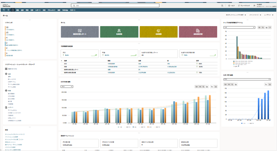 Oracle NetSuite_利用画面サンプル1