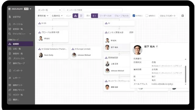 IIJ IDガバナンス管理サービス_利用画面サンプル1