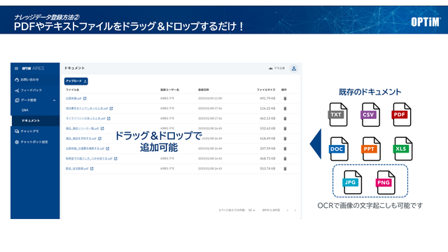 OPTiM AIRES_利用画面サンプル2