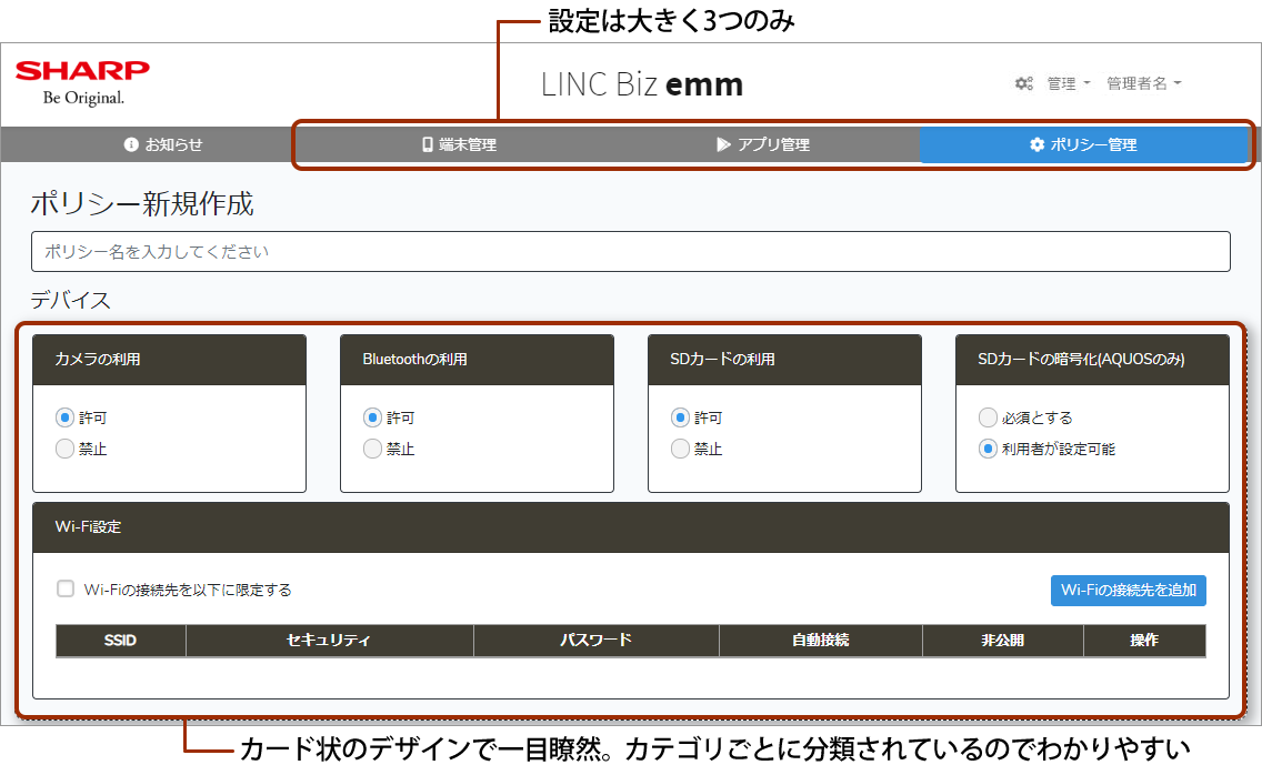 LINC Biz emm_利用画面サンプル3