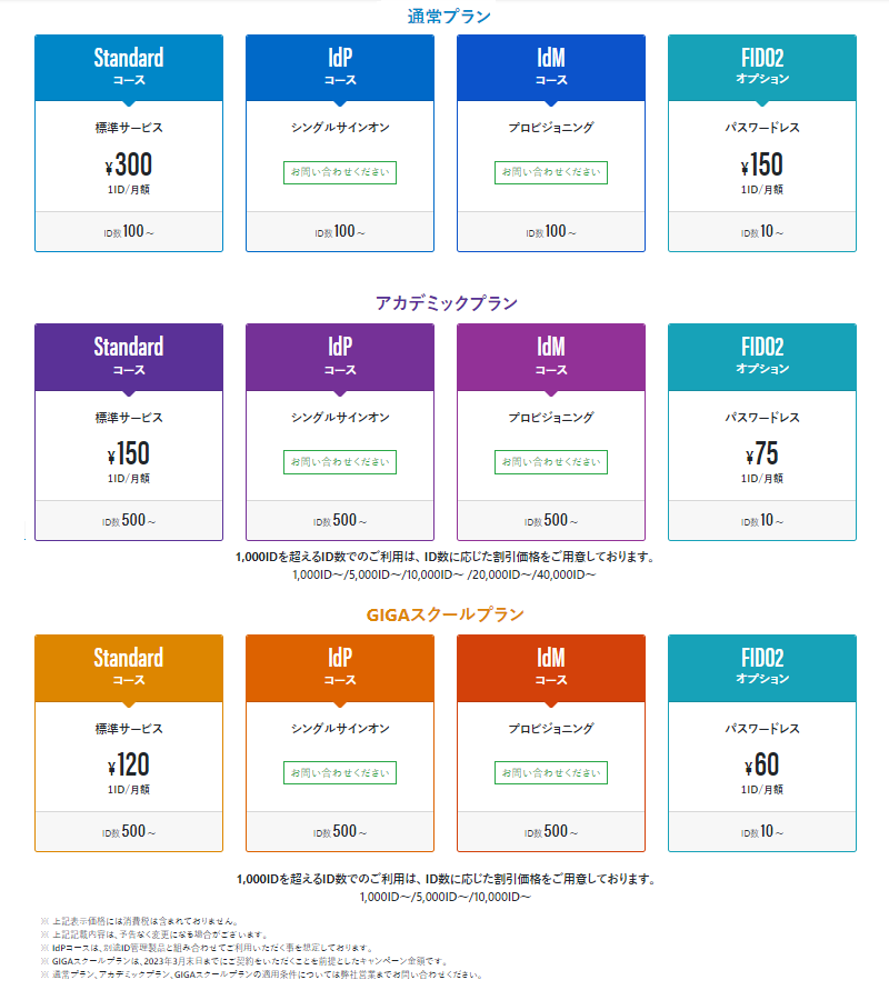 価格・料金プラン