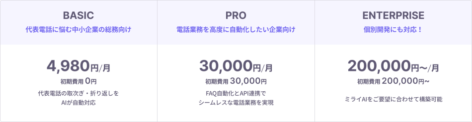 価格・料金プラン