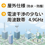【屋外用】4.9GHz無線アクセス機器